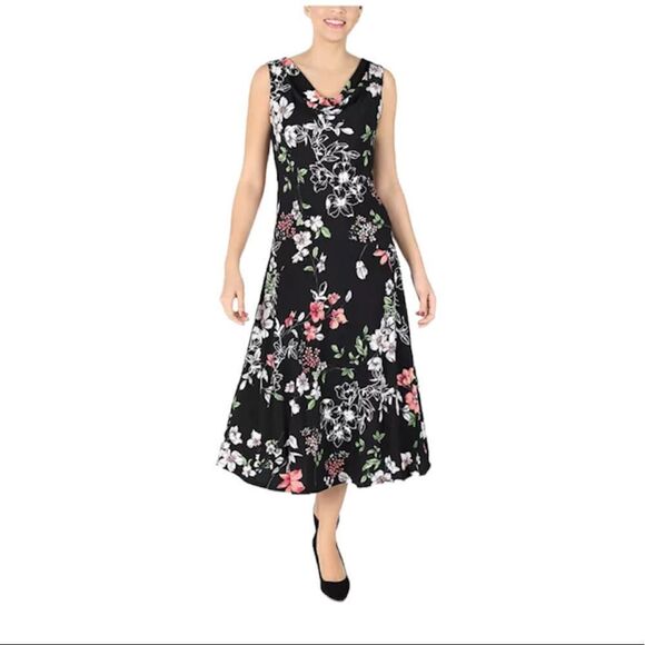 Robbie Bee Floral -Print Midi Dress - Picture 1 of 7